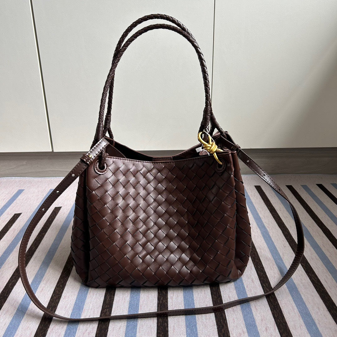 Woven Parachute Large Capacity Commuter Open Shoulder Bags