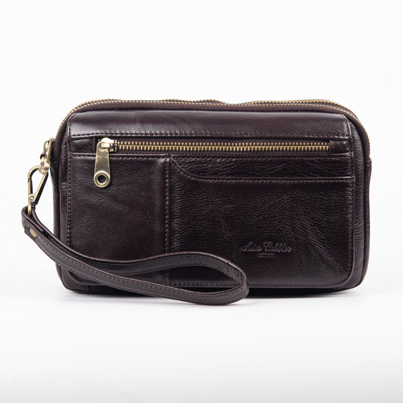 Men's Genuine Leather Clutch First Layer Cowhide Men's Handbags