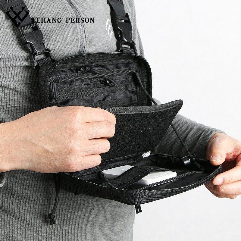 Men's Function Mechanical Style Quick Release Lightweight Men's Chest Bags