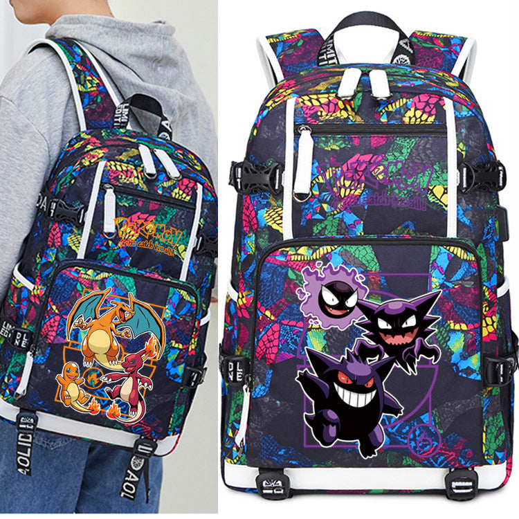 Men's Cool Magic Large Capacity Personality Elementary School Students' Schoolbags