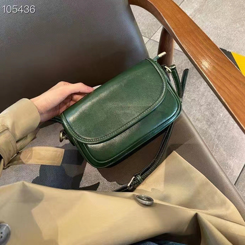 Women's Trendy Genuine Leather Retro Cowhide Crossbody Bags