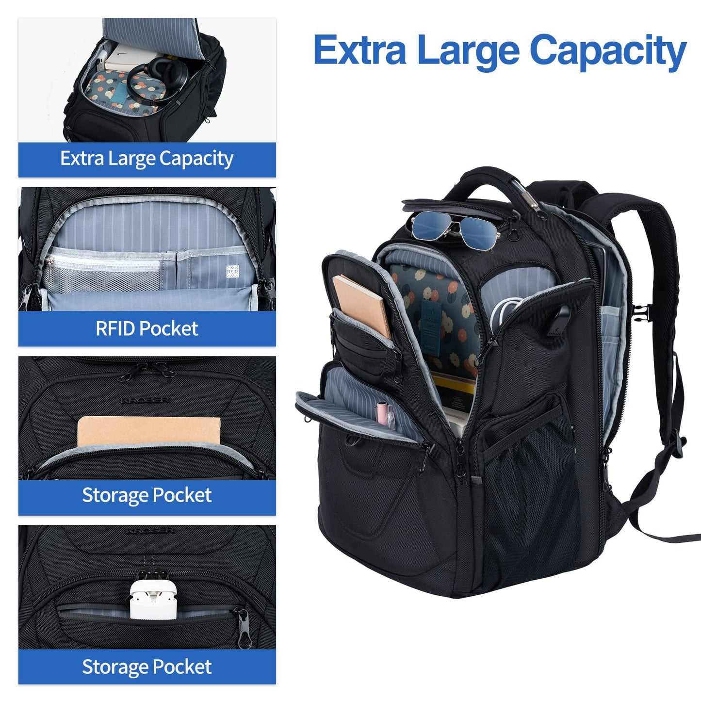 Men's Computer Large Capacity Business Notebook Backpacks