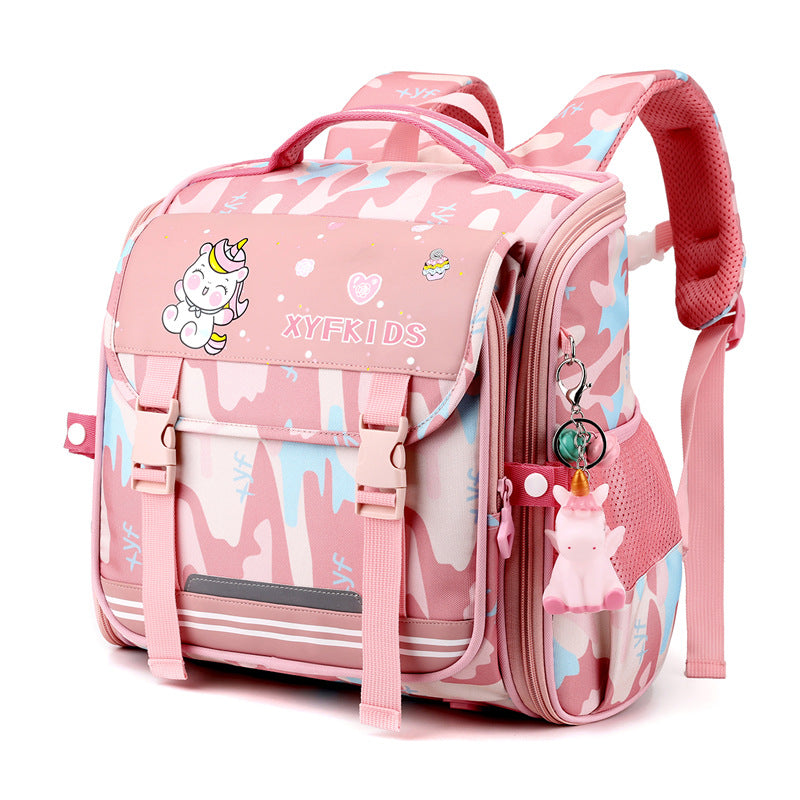 Side Open Macaron Camouflage Series Grade Elementary School Students' Schoolbags