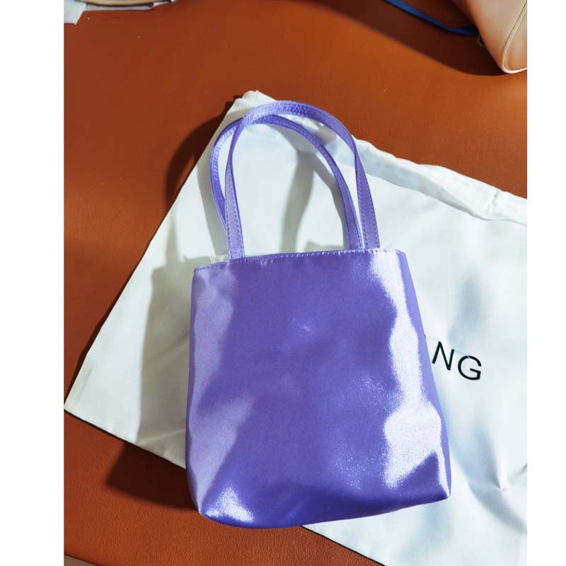 Female Niche Vintage Satin Mahjong Mobile Tote Bags