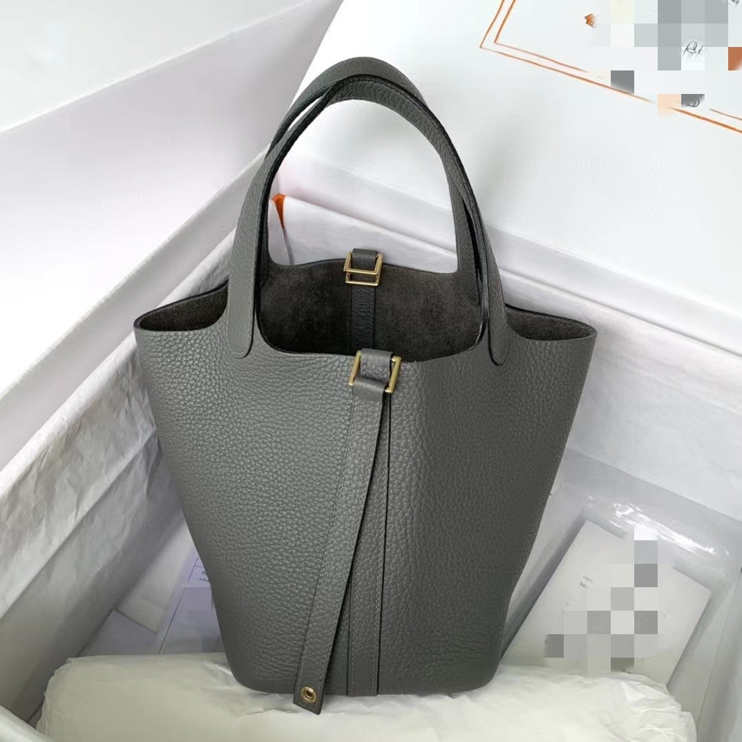 Women's Beeswax Thread Imported First Layer Cowhide Portable Bags