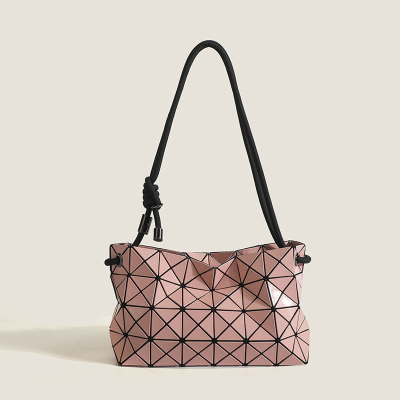 Triangle Geometric Rhombus Drawstring Fashion Simple Shoulder Bags