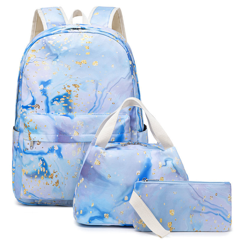 Magic Color Three-piece Set Female Sweet Backpacks