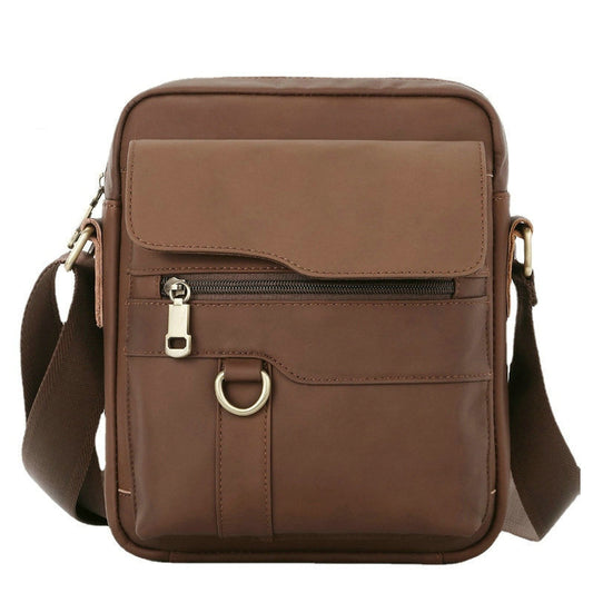 Men's Leather Vintage First Layer Cowhide Large Bags