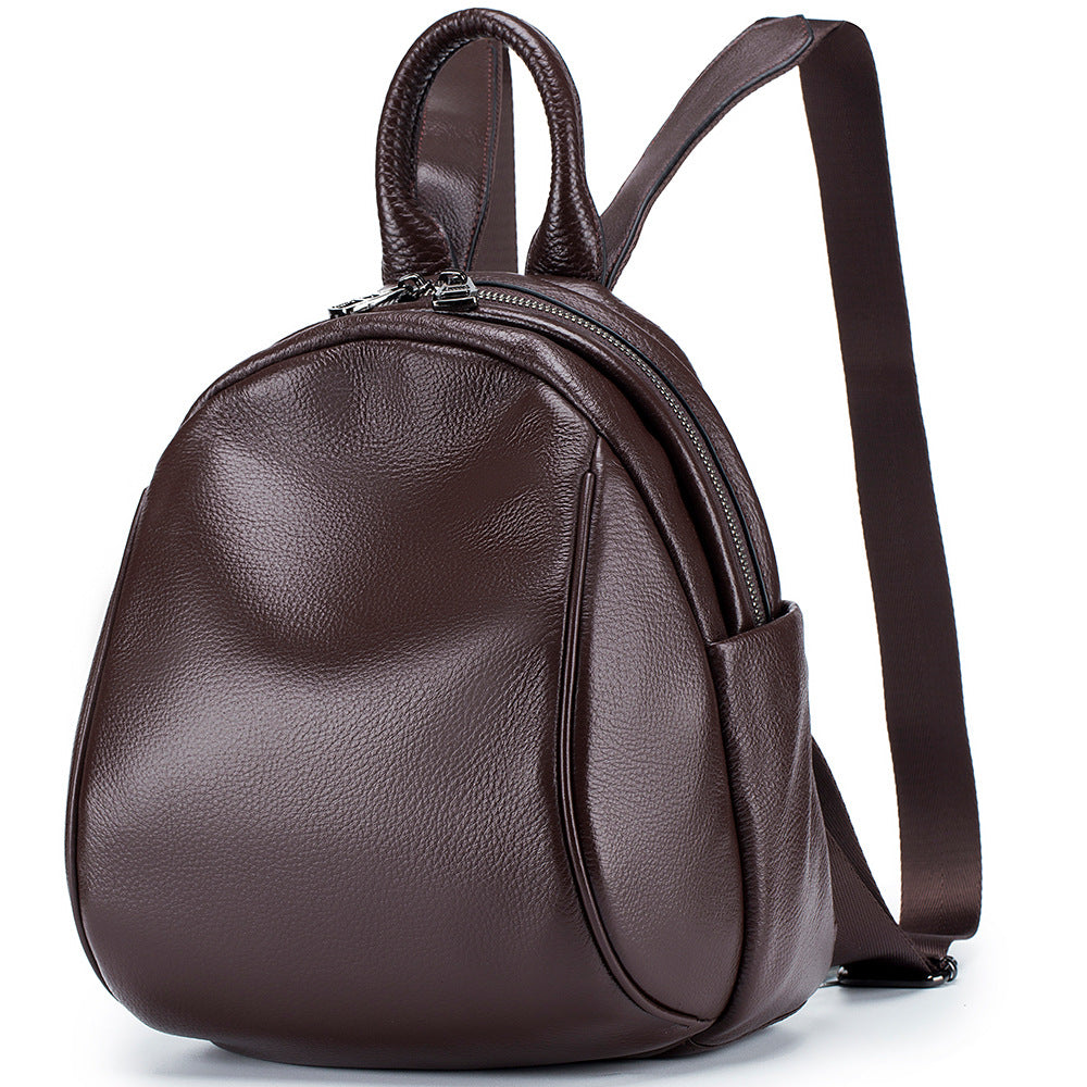 Women's Simple High-grade Versatile Large Capacity Genuine Backpacks