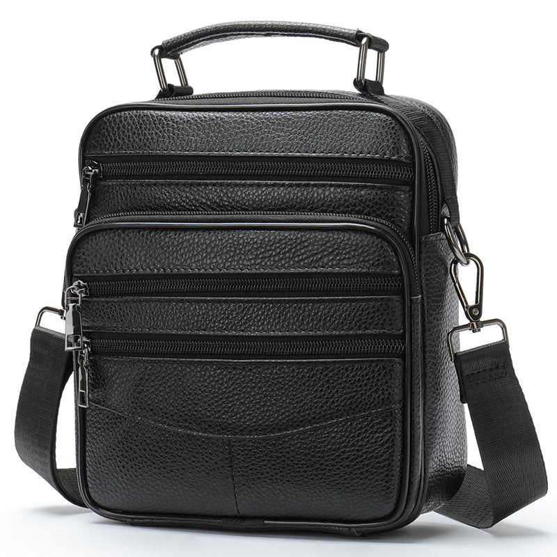 Men's Business Light Luxury Commuter First Layer Men's Shoulder Bags