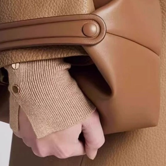 Women's Mini Lunch Box Genuine Leather High-grade Handbags