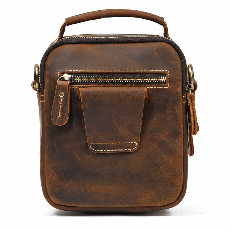 Crazy Horse Leather Vintage Large Capacity Shoulder Bags