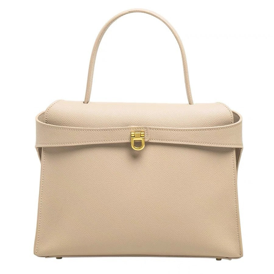 Women's Palm Print Cow Leather Kelly Platinum Handbags