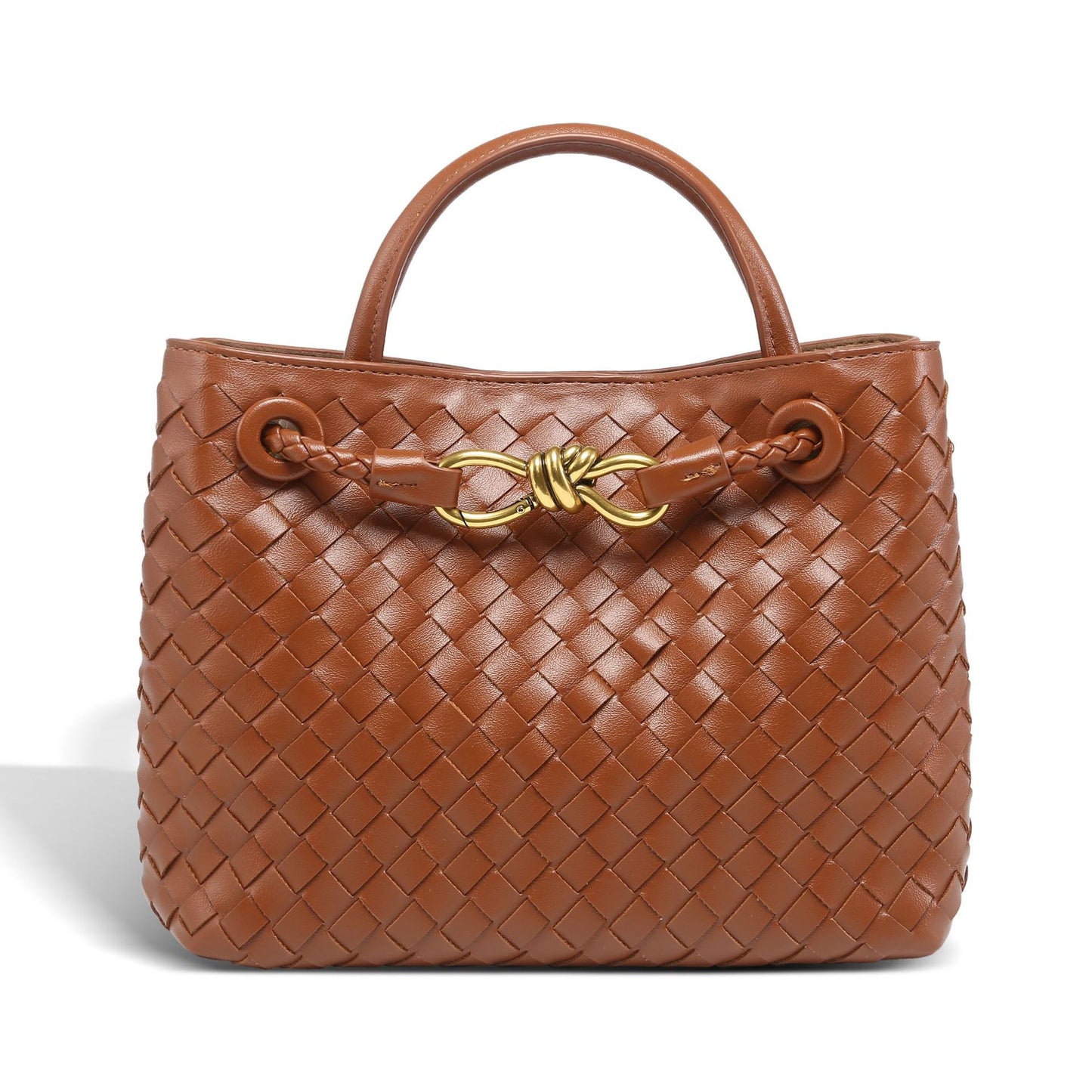 Creative One-piece Batch Hand-woven Bow Metal Small Square Bags