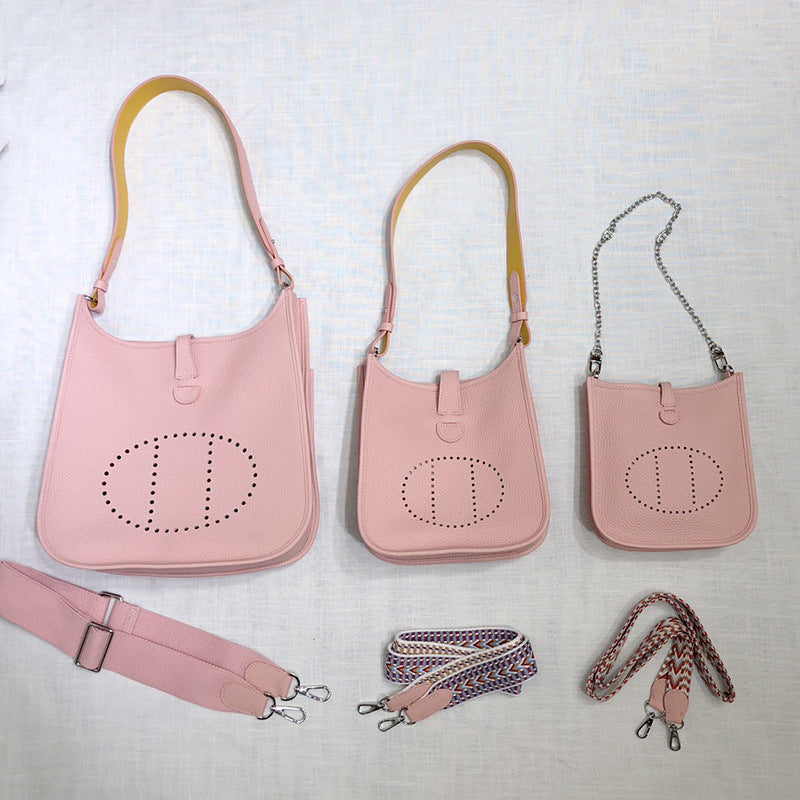 Pretty Classy Layer Cowhide Leather Versatile Bags