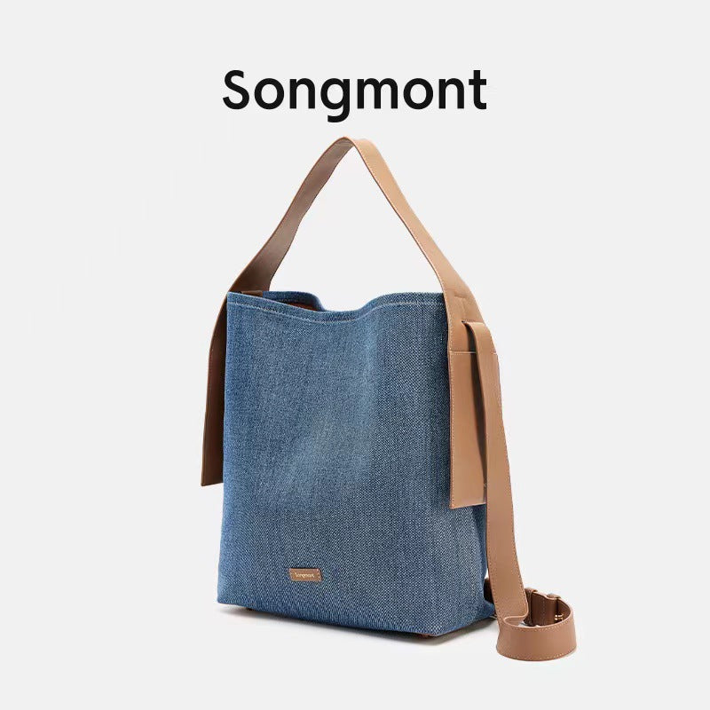 Women's Series Large Medium Size Cow Leather Tote Bags