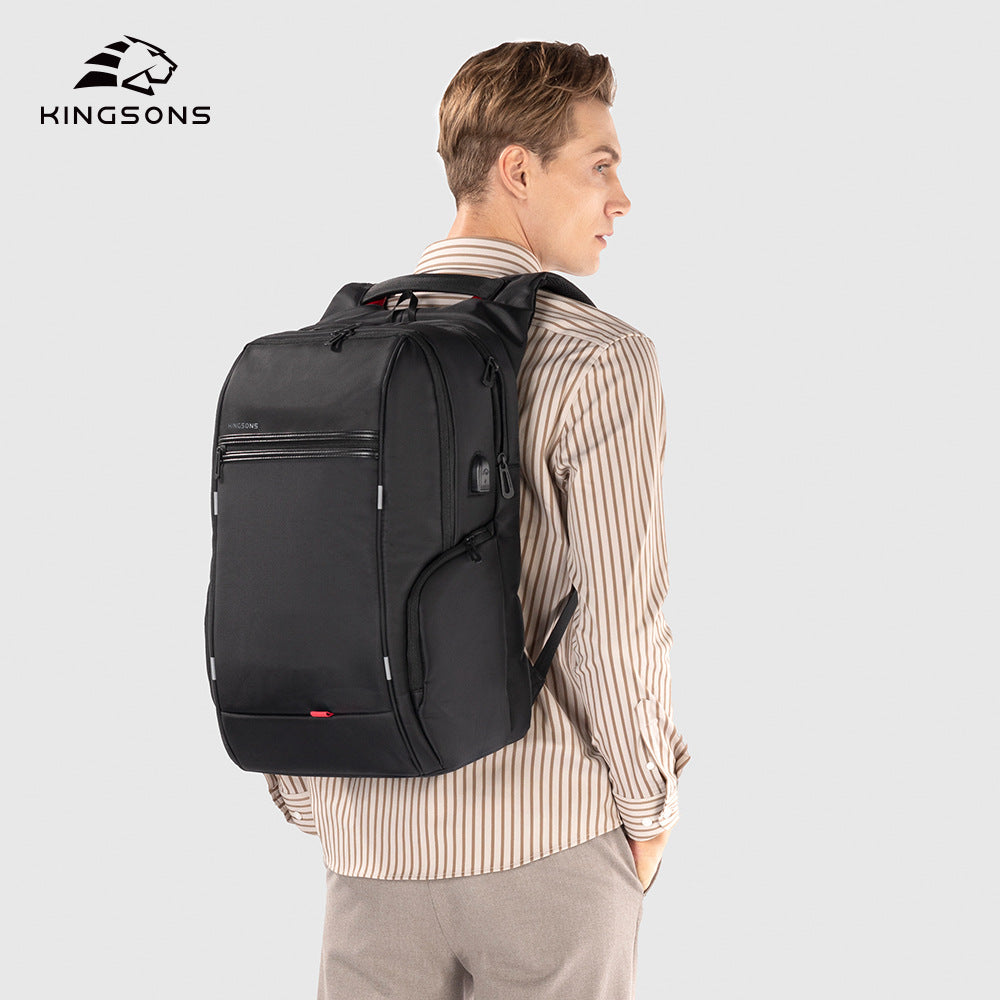 Durable Men's Beautiful Nylon Charging Computer Middle School Students' Schoolbags