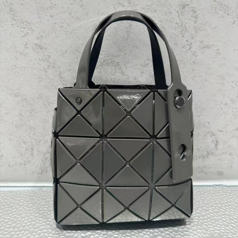 Women's September Underarm Geometric Diamond Pattern Box Shoulder Bags