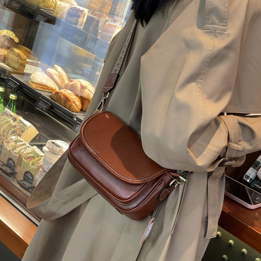 Women's Fashionable Genuine Leather Cowhide Retro Fashion Shoulder Bags