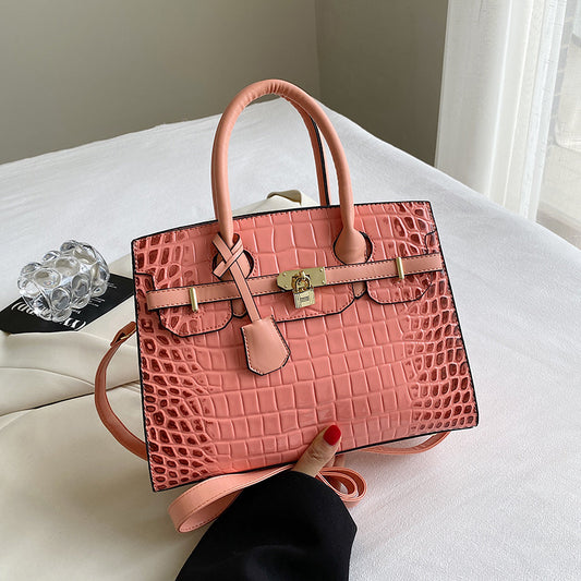 Women's Attractive Kelly Alligator Print Fashion Small Square Bags