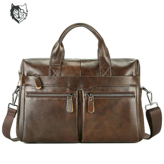 Men's Elegant Business First Layer Cowhide Men's Briefcases