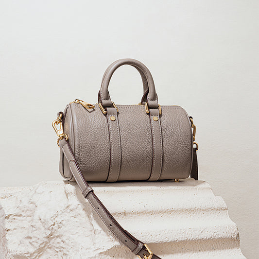 First Layer Cowhide Retro Style High Handbags