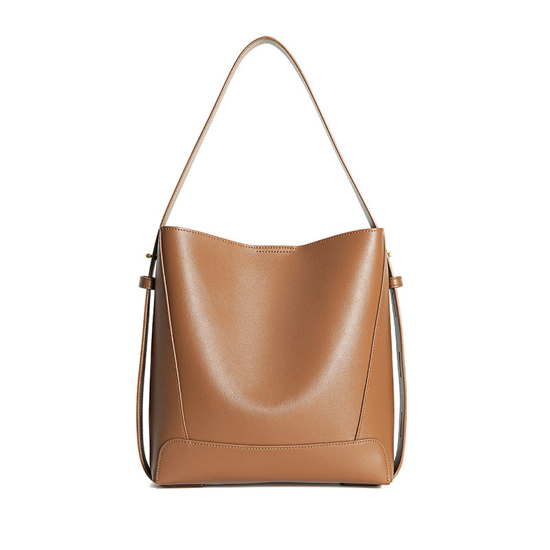 Women's Minority Commuter Genuine Leather High-grade Exquisite Bucket Bags