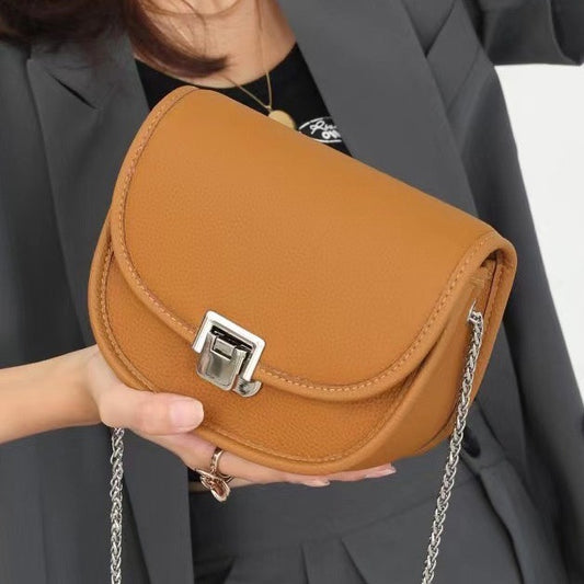 Advanced Texture Design Saddle Summer Soft Shoulder Bags