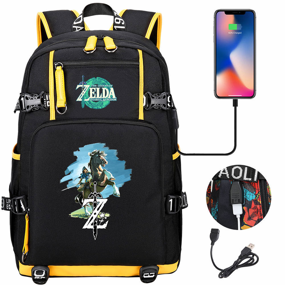 Women's & Men's Game Legend Of Zelda Printed Youth Backpacks