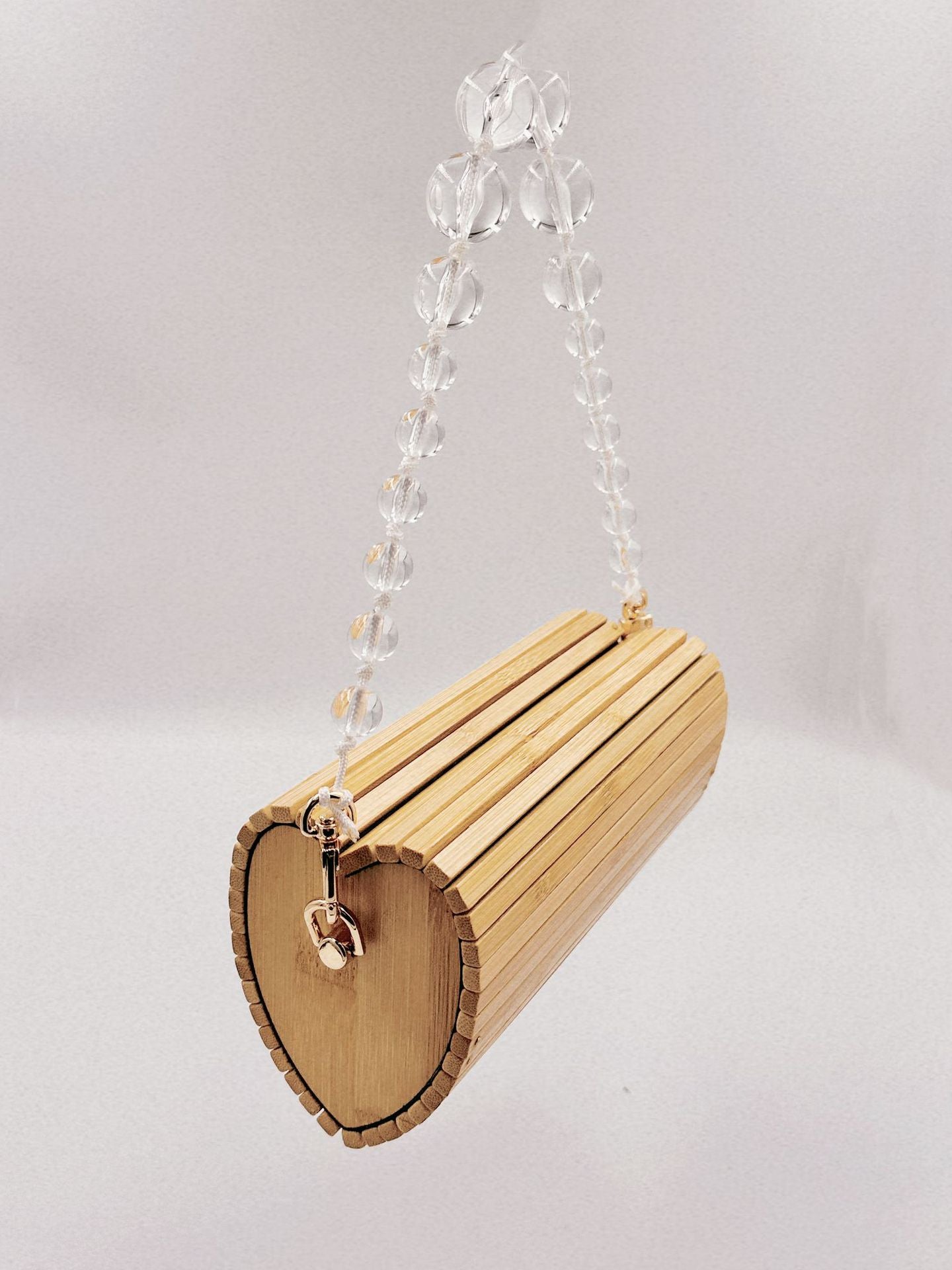 Compiled Rattan Weave Rhinestone Woven Wind Handbags