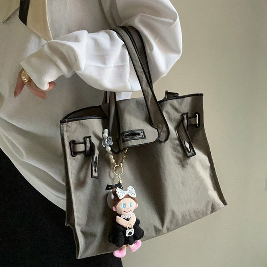 Shopping Style Embroidery Lightweight Large Capacity Tote Bags