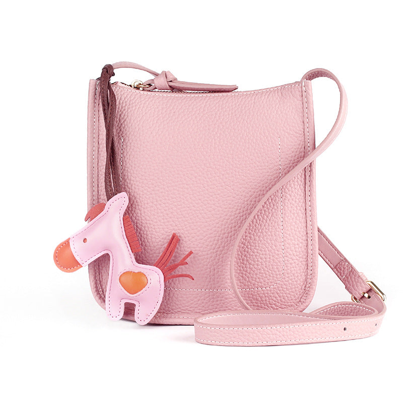 Women's Fashion Simple Genuine Leather High-grade Large Crossbody Bags