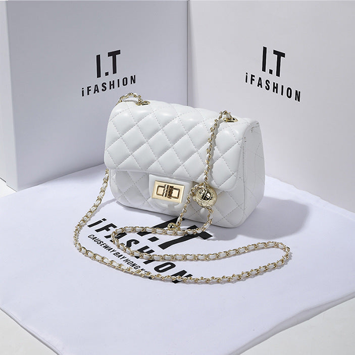 Women's Classic Style Rhombus Chain Fat Underarm Crossbody Bags