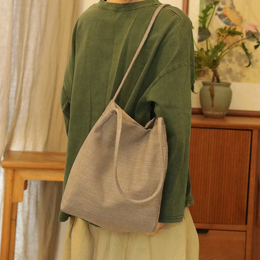 Women's Vintage Cotton Linen Premium Artistic Canvas Shoulder Bags