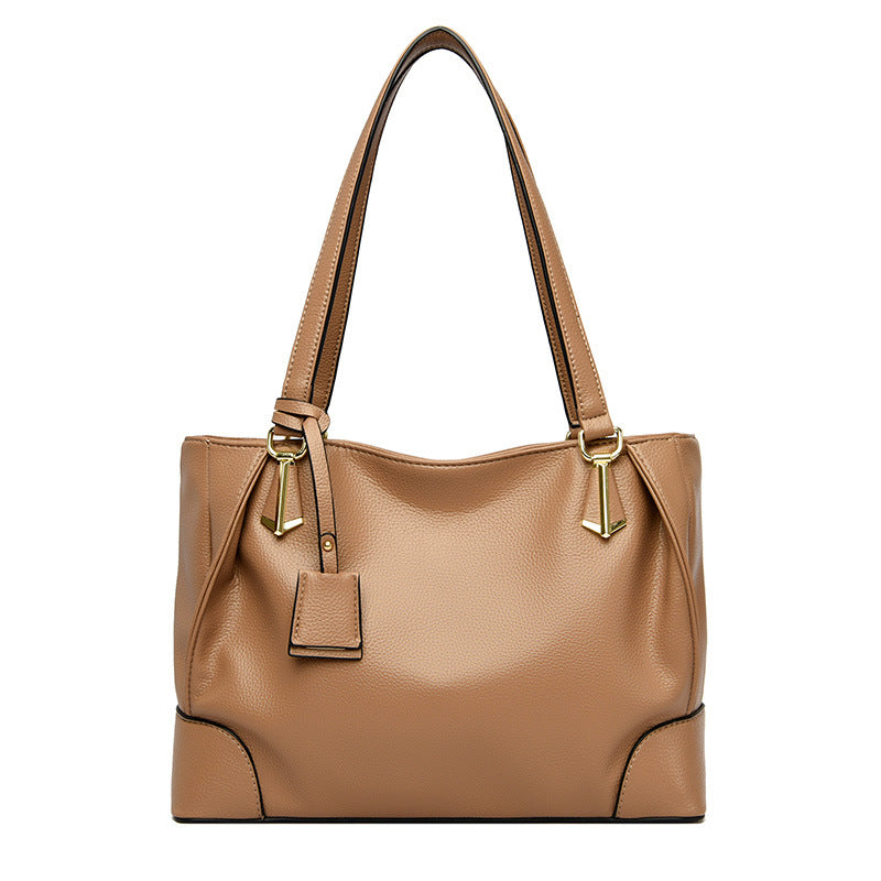 Women's Soft Leather Fashionable Large Capacity Trendy Shoulder Bags