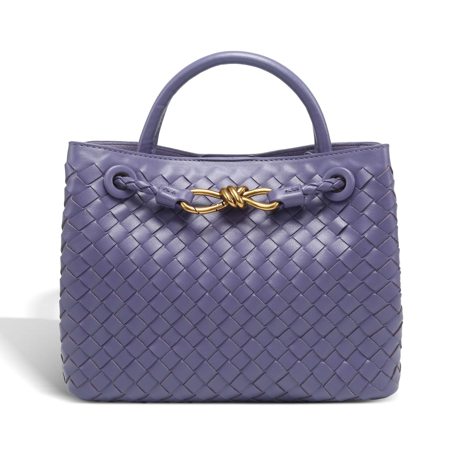 Creative One-piece Batch Hand-woven Bow Metal Small Square Bags
