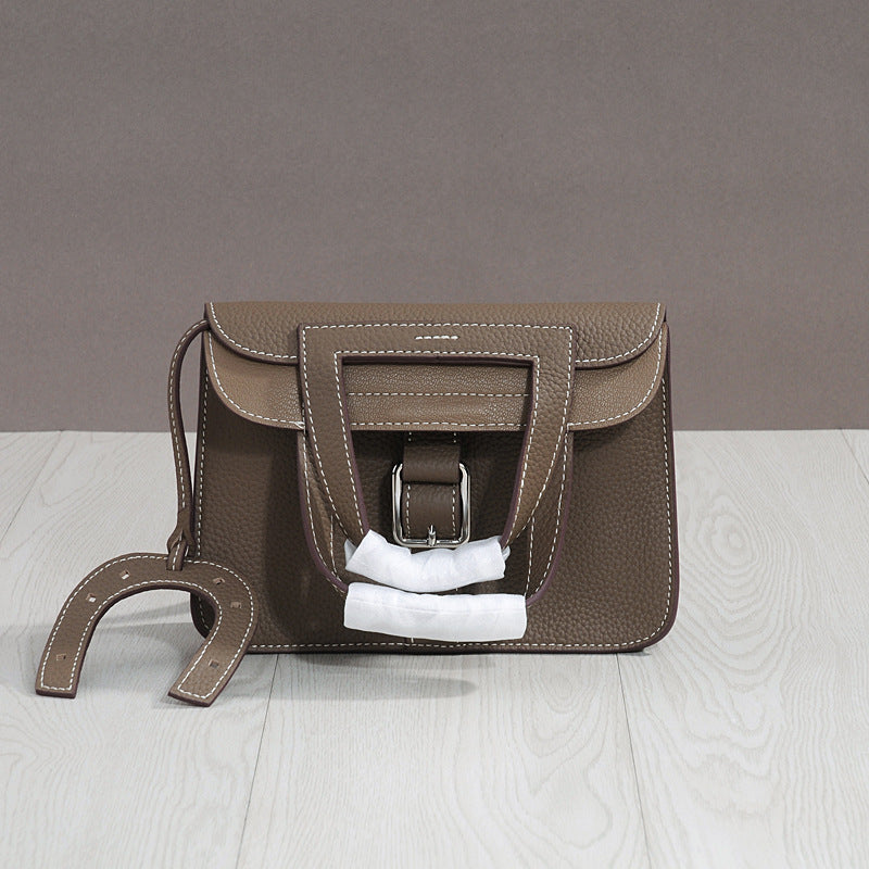 Women's Korean First Layer Cowhide Practical Decorative Crossbody Bags