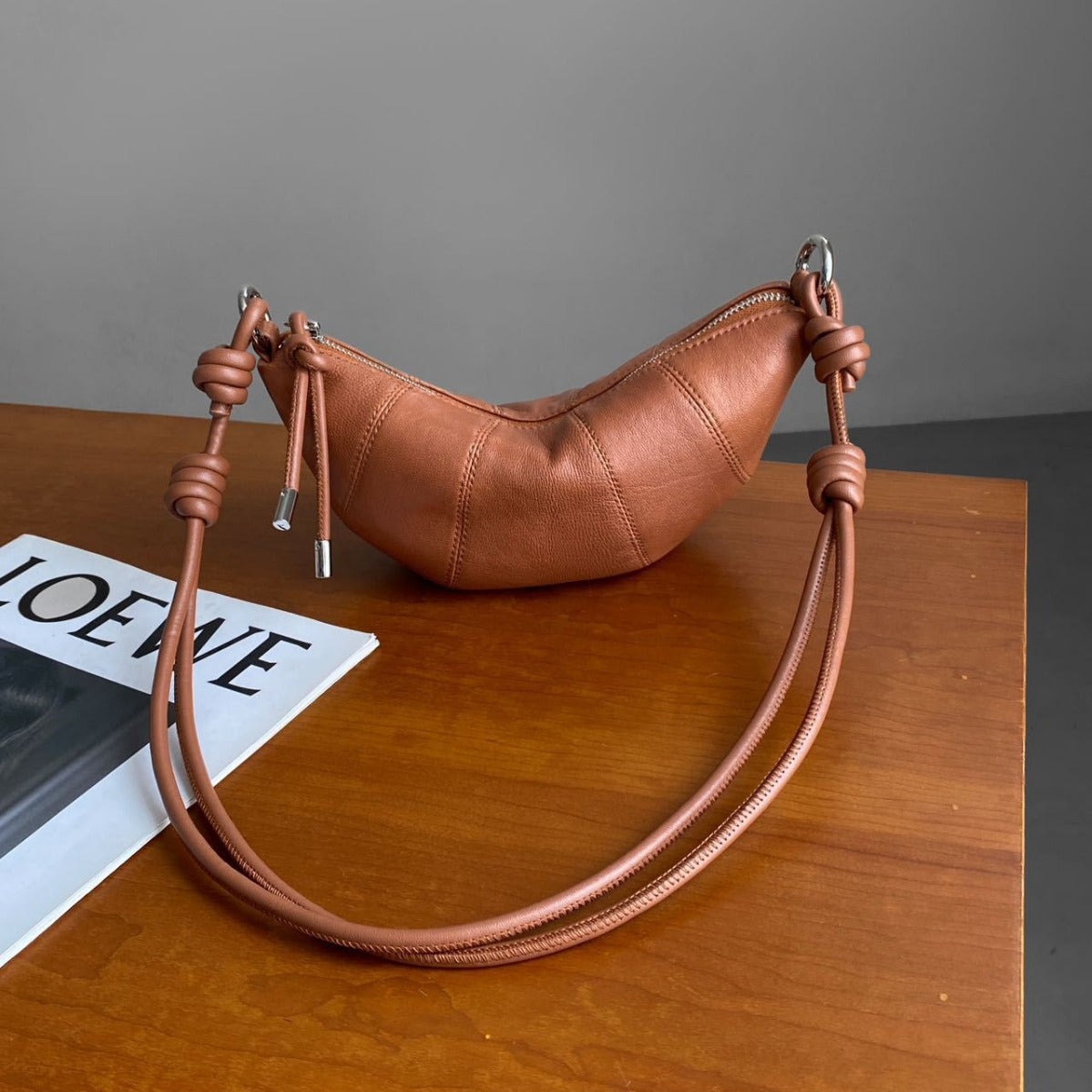 Women's Soft Horn Dumpling For Sheepskin Niche Shoulder Bags