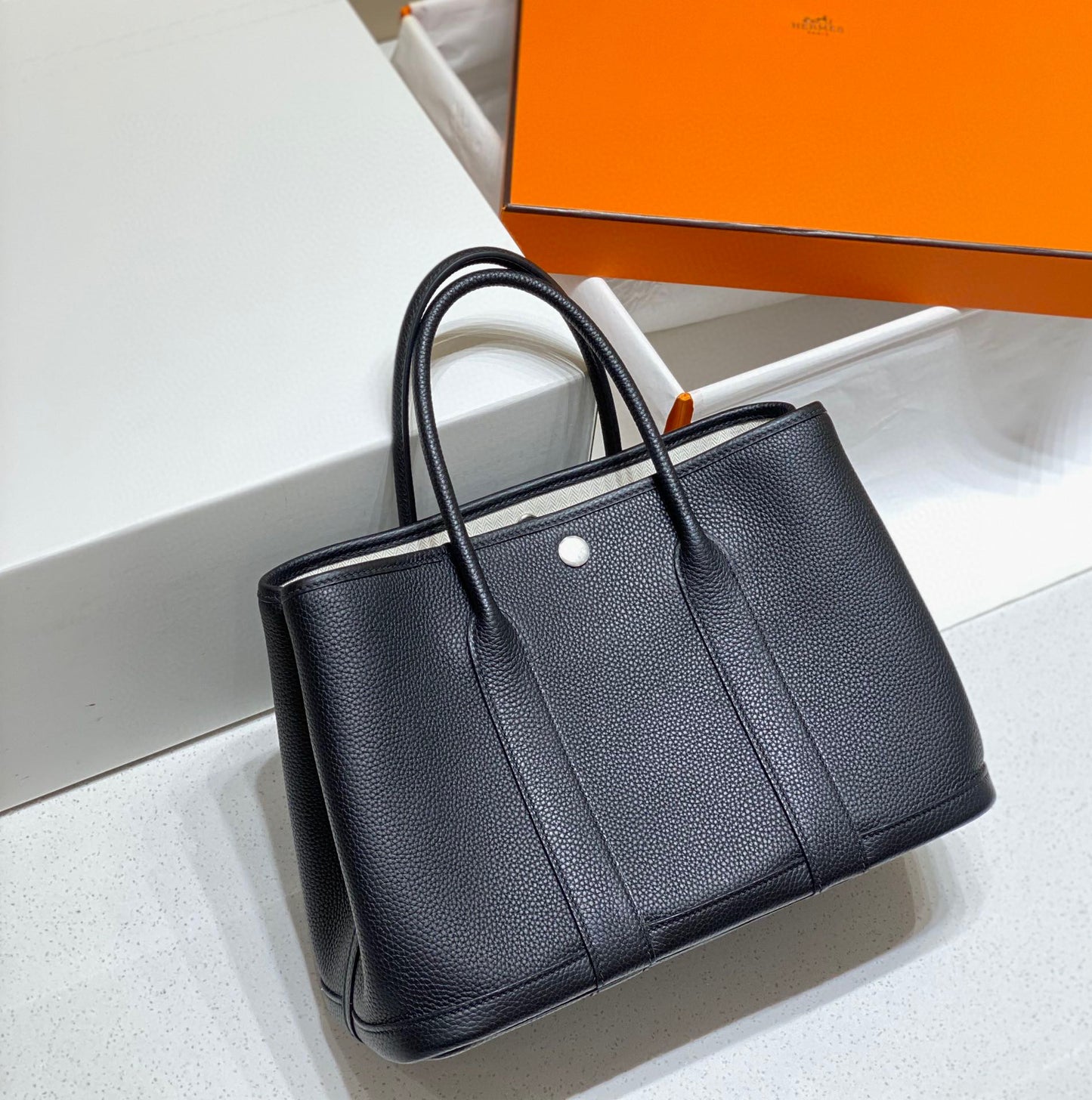 Women's Cowhide Line Commuter Large Capacity Shopping Bags