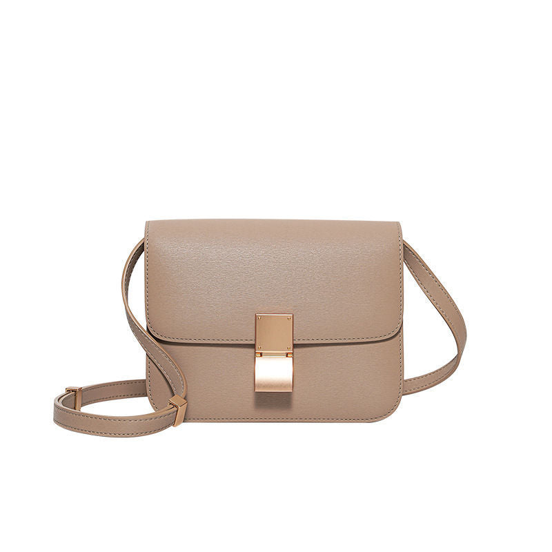 Women's Genuine Leather High Sense One Small Square Bags