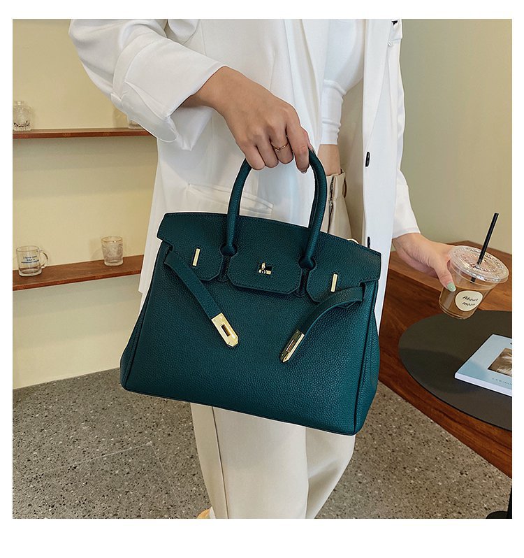 Summer Solid Color Synthetic Leather Shopping Crossbody Bags