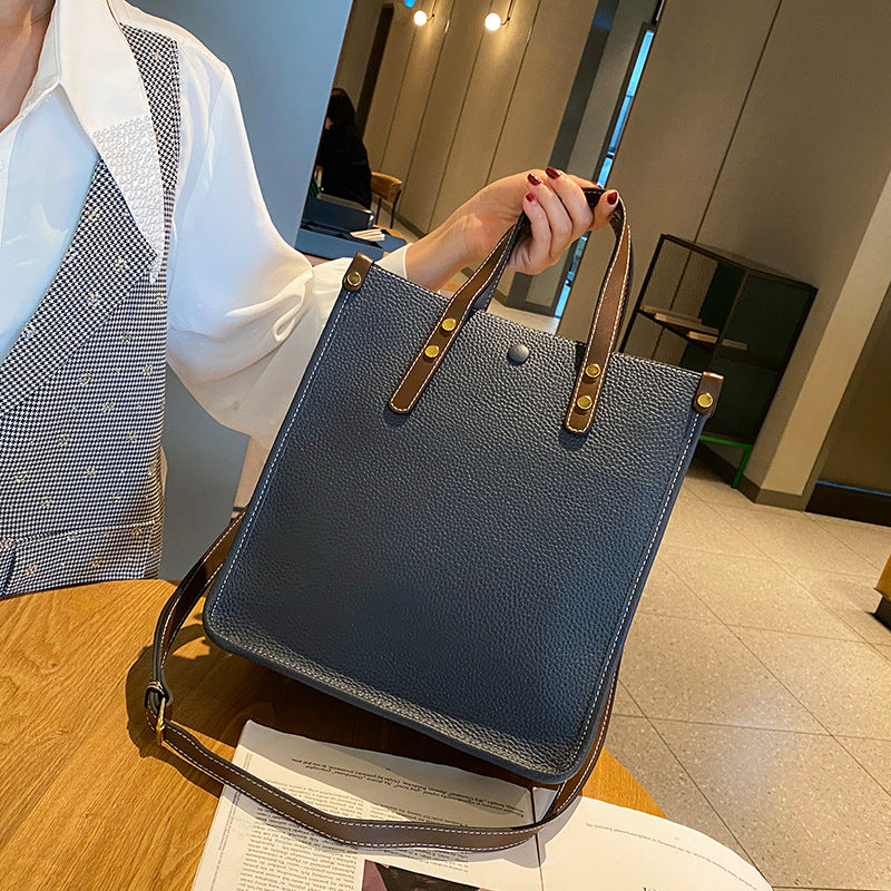 Women's Genuine Leather Large Capacity Commute Niche Handbags