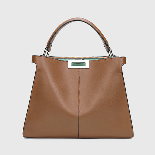 Women's Large Capacity Retro Leather Twist Hand Bags