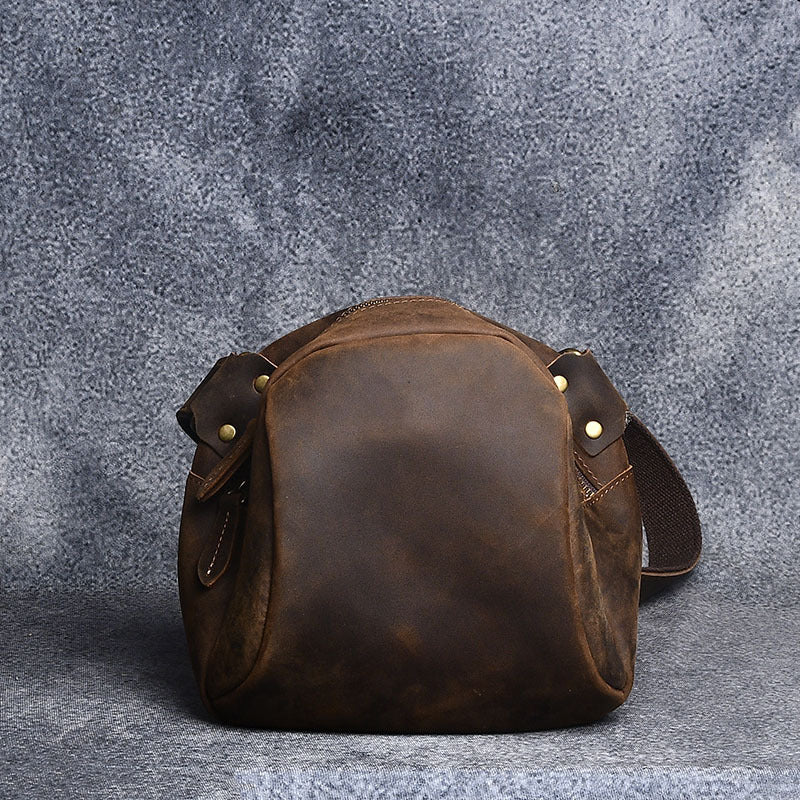 Women's & Men's & Crazy Horse Leather Vintage Genuine Men's Shoulder Bags