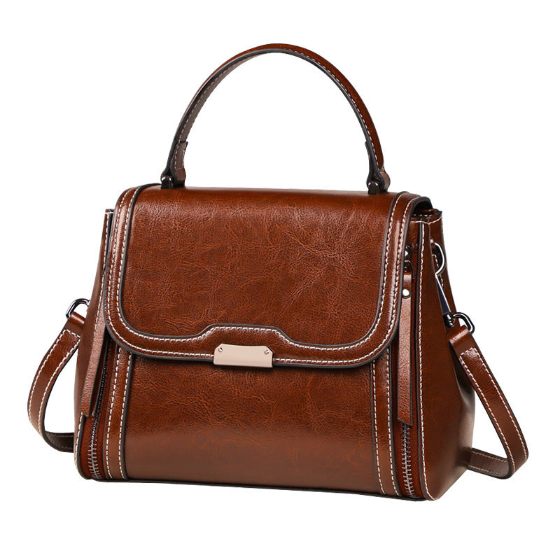 Women's Leather High-grade All Match Retro Style Crossbody Bags