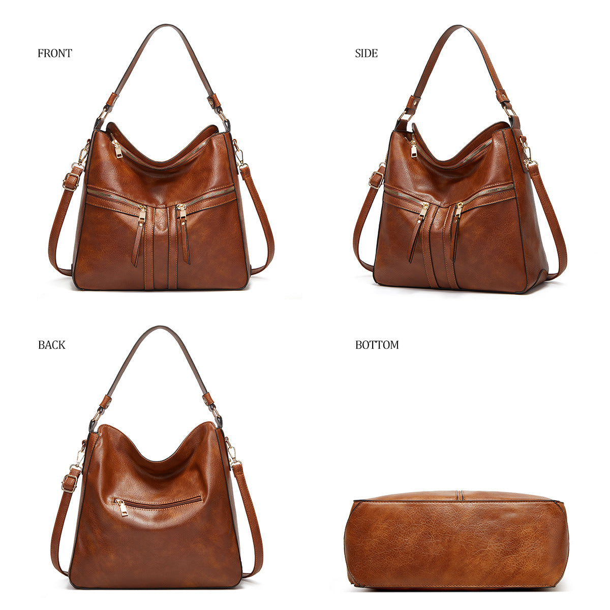 Women's Hot Trendy Soft Leather Large Capacity Shoulder Bags