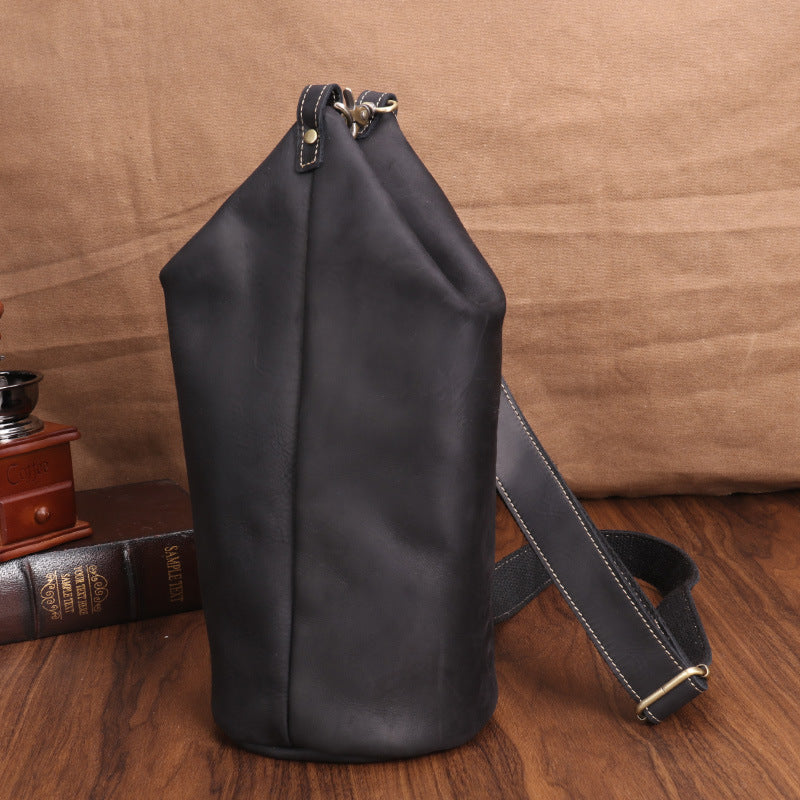 Men's Crazy Horse Leather Vintage First Layer Bags