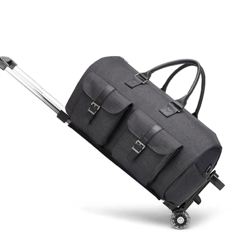 Portable Folding With Pull Garment Multifunctional Travel Bags