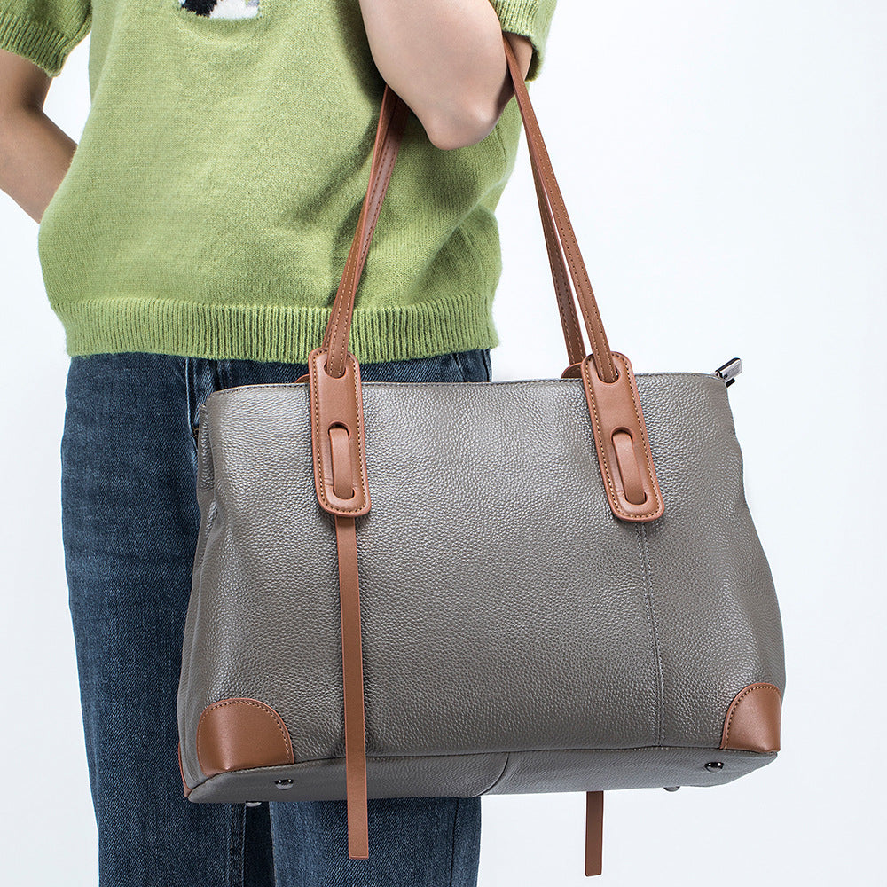 Women's Genuine Leather Fashion Large Capacity Totes Tote Bags