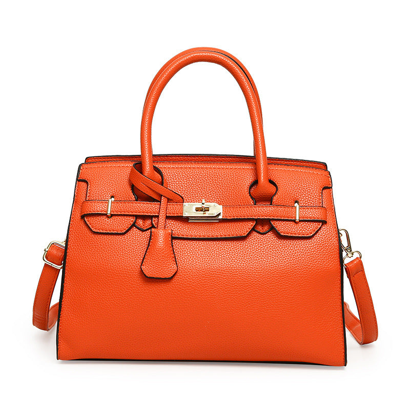 Women's Spring Simple Solid Color Fashionable Elegant Shoulder Bags